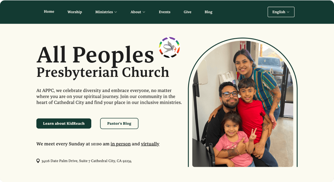 All People's Presbyterian Church after redesign