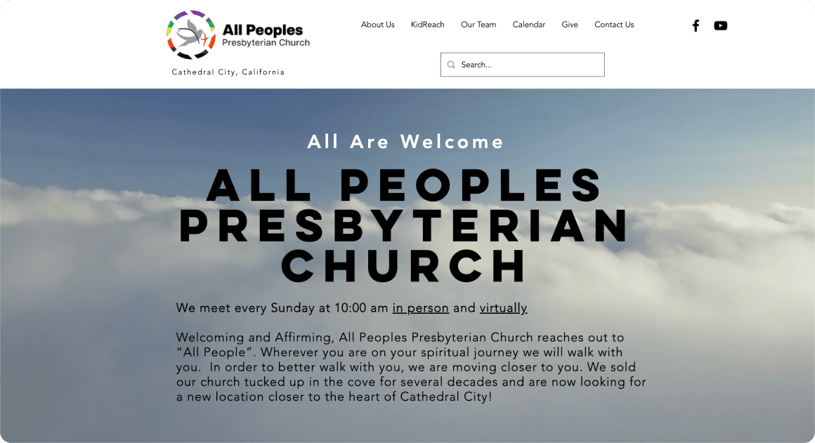 All People's Presbyterian Church before redesign